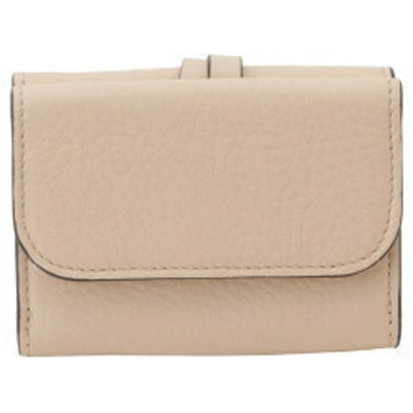 Chloe Pink Cement Wallet Compact Tri Alphabet - Picture 1 of 3